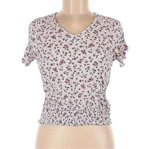 Paper Crane Floral Short Sleeve Blouse, Size Large